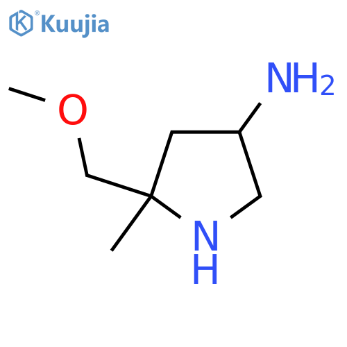 5-(Methoxymethyl)-5-methylpyrrolidin-3-amine structure
