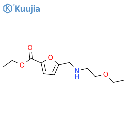 ethyl 5-{(2-ethoxyethyl)aminomethyl}furan-2-carboxylate structure