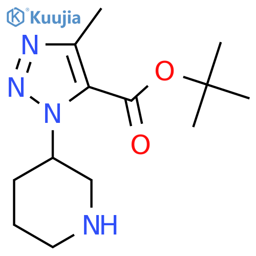 tert-butyl 4-methyl-1-(piperidin-3-yl)-1H-1,2,3-triazole-5-carboxylate structure