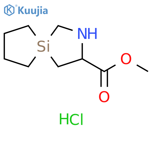 methyl 2-aza-5-silaspiro4.4nonane-3-carboxylate hydrochloride structure