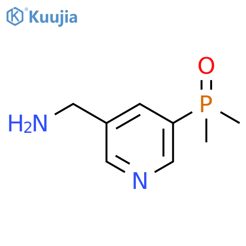 3-Pyridinemethanamine, 5-(dimethylphosphinyl)- structure