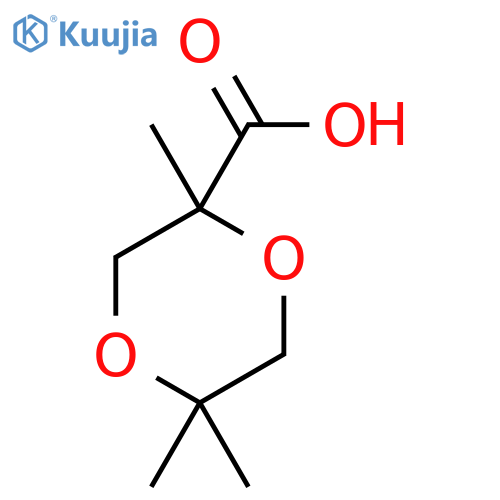 2,5,5-Trimethyl-1,4-dioxane-2-carboxylic acid structure