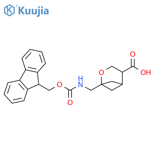 1-({(9H-fluoren-9-yl)methoxycarbonyl}amino)methyl-2-oxabicyclo3.1.1heptane-4-carboxylic acid structure