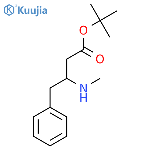 Tert-butyl 3-(methylamino)-4-phenylbutanoate structure