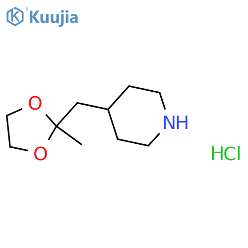 4-(2-methyl-1,3-dioxolan-2-yl)methylpiperidine hydrochloride structure