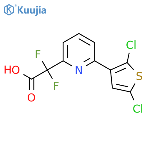 2-6-(2,5-dichlorothiophen-3-yl)pyridin-2-yl-2,2-difluoroacetic acid structure