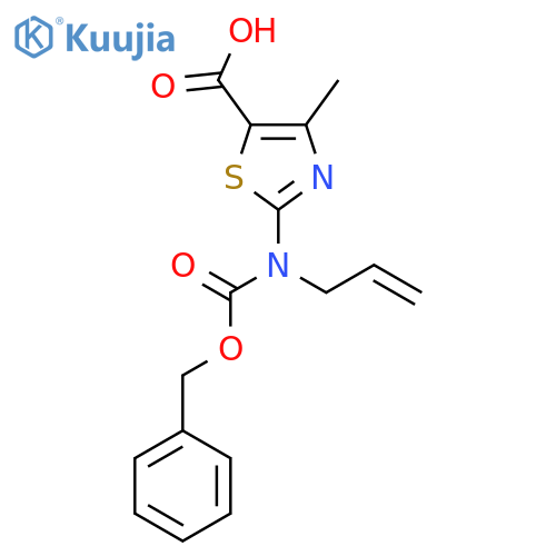 2-{[(Benzyloxy)carbonyl](prop-2-en-1-yl)amino}-4-methyl-1,3-thiazole-5-carboxylic acid structure