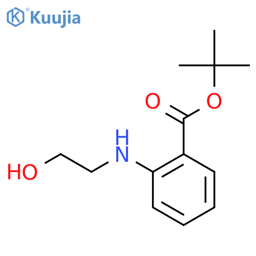 tert-butyl 2-(2-hydroxyethyl)aminobenzoate structure