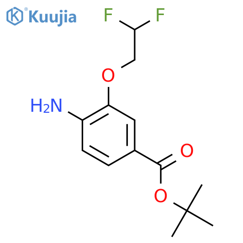 Tert-butyl 4-amino-3-(2,2-difluoroethoxy)benzoate structure