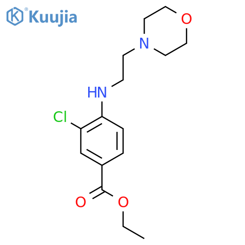 Ethyl 3-chloro-4-{[2-(morpholin-4-yl)ethyl]amino}benzoate structure