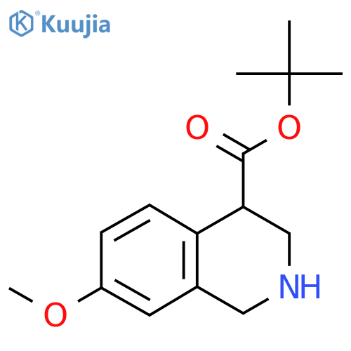 Tert-butyl 7-methoxy-1,2,3,4-tetrahydroisoquinoline-4-carboxylate structure