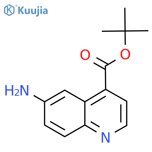 Tert-butyl 6-aminoquinoline-4-carboxylate structure