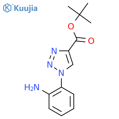 tert-butyl 1-(2-aminophenyl)-1H-1,2,3-triazole-4-carboxylate structure