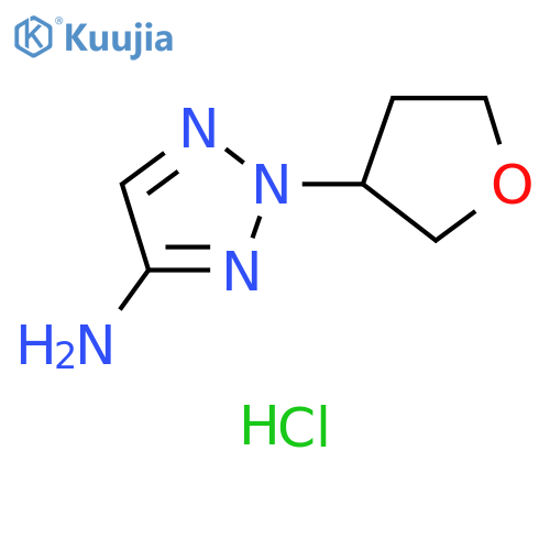 2-(oxolan-3-yl)-2H-1,2,3-triazol-4-amine hydrochloride structure