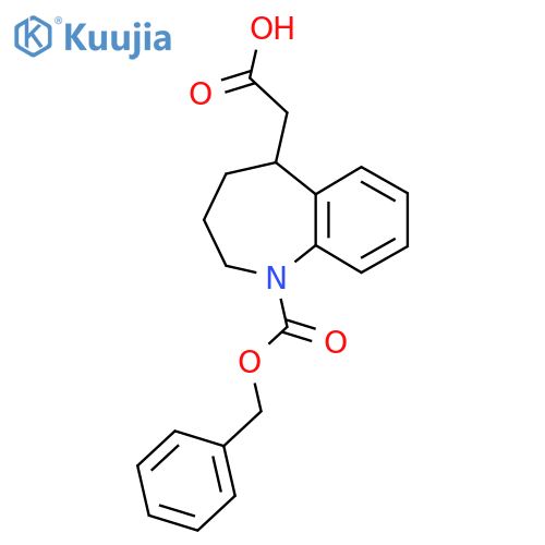 2-{1-[(benzyloxy)carbonyl]-2,3,4,5-tetrahydro-1H-1-benzazepin-5-yl}acetic acid structure