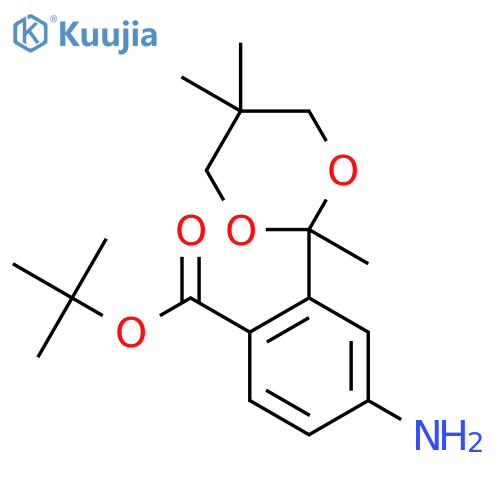 Tert-butyl 4-amino-2-(2,5,5-trimethyl-1,3-dioxan-2-yl)benzoate structure