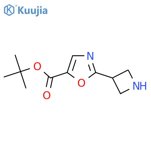 Tert-butyl 2-(azetidin-3-yl)-1,3-oxazole-5-carboxylate structure
