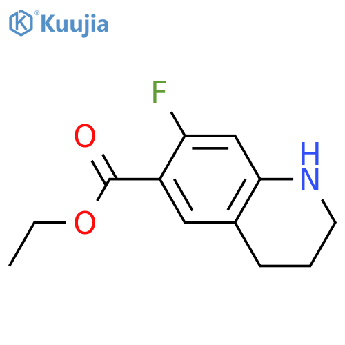 Ethyl 7-fluoro-1,2,3,4-tetrahydroquinoline-6-carboxylate structure