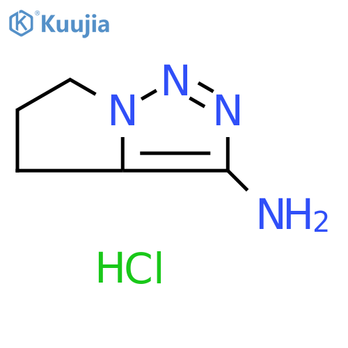 4H,5H,6H-pyrrolo1,2-c1,2,3triazol-3-amine hydrochloride structure