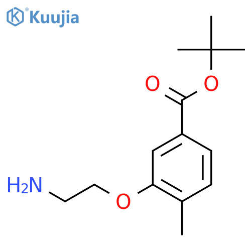 Tert-butyl 3-(2-aminoethoxy)-4-methylbenzoate structure