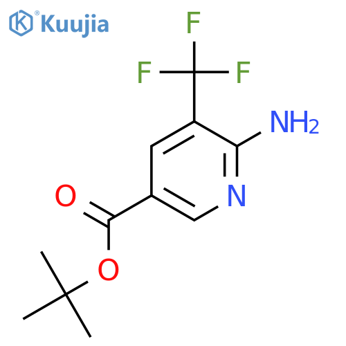 Tert-butyl 6-amino-5-(trifluoromethyl)pyridine-3-carboxylate structure
