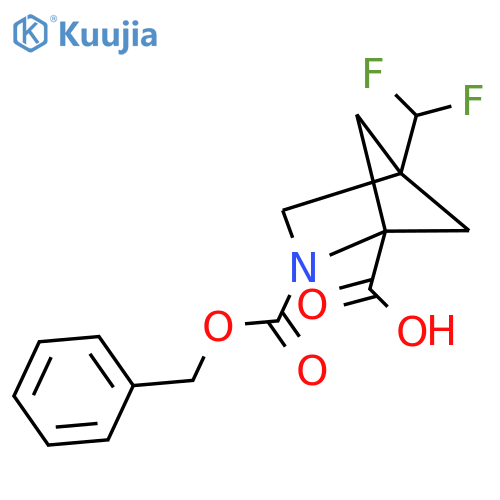 2-(benzyloxy)carbonyl-4-(difluoromethyl)-2-azabicyclo2.1.1hexane-1-carboxylic acid structure