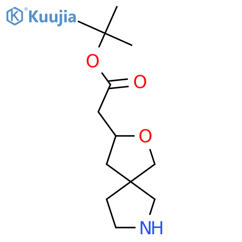 Tert-butyl 2-{2-oxa-7-azaspiro[4.4]nonan-3-yl}acetate structure