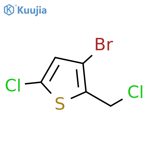 3-bromo-5-chloro-2-(chloromethyl)thiophene structure