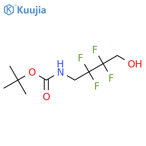 tert-butyl N-(2,2,3,3-tetrafluoro-4-hydroxybutyl)carbamate structure