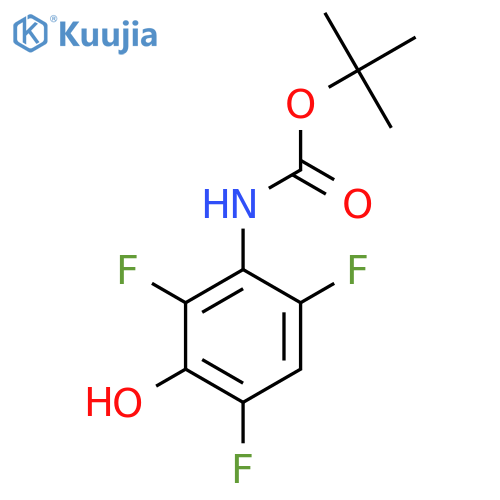tert-butyl N-(2,4,6-trifluoro-3-hydroxyphenyl)carbamate structure