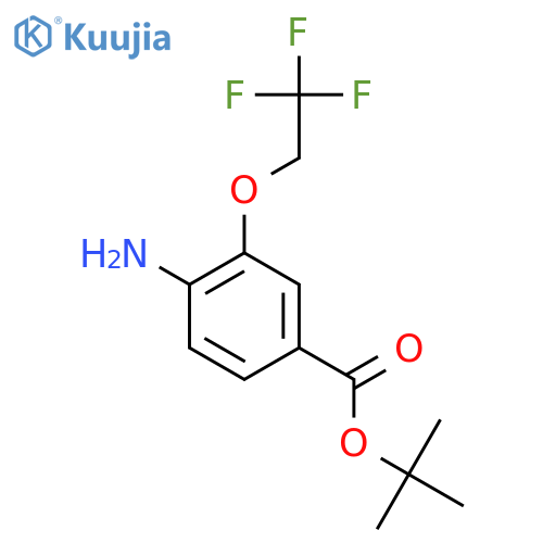 Tert-butyl 4-amino-3-(2,2,2-trifluoroethoxy)benzoate structure