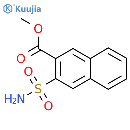 Methyl 3-sulfamoylnaphthalene-2-carboxylate structure