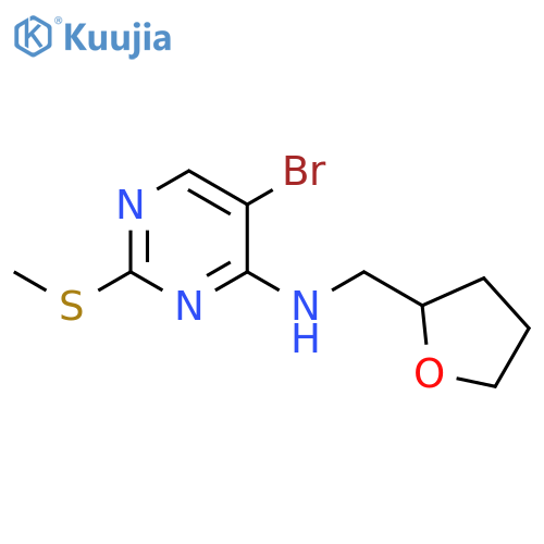 5-bromo-2-(methylsulfanyl)-N-(oxolan-2-yl)methylpyrimidin-4-amine structure