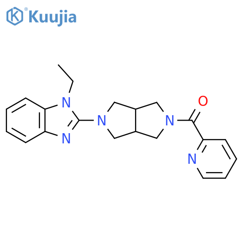 1-ethyl-2-[5-(pyridine-2-carbonyl)-octahydropyrrolo[3,4-c]pyrrol-2-yl]-1H-1,3-benzodiazole structure