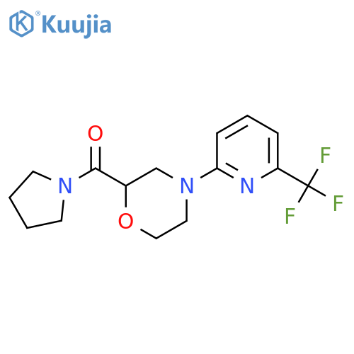 2-(Pyrrolidine-1-carbonyl)-4-[6-(trifluoromethyl)pyridin-2-yl]morpholine structure