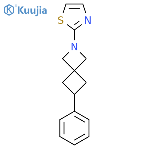 6-Phenyl-2-(1,3-thiazol-2-yl)-2-azaspiro[3.3]heptane structure