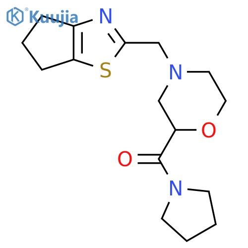 4-({4H,5H,6H-cyclopenta[d][1,3]thiazol-2-yl}methyl)-2-(pyrrolidine-1-carbonyl)morpholine structure