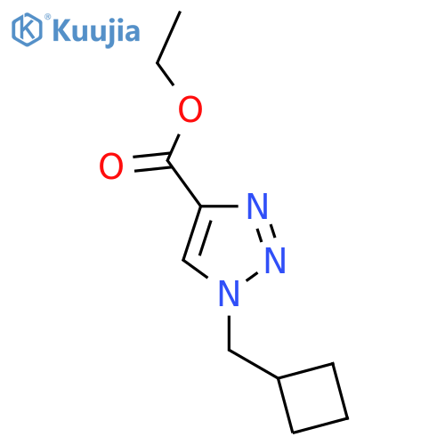 ethyl 1-(cyclobutylmethyl)-1H-1,2,3-triazole-4-carboxylate structure