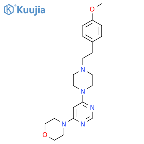 4-(6-{4-[2-(4-Methoxyphenyl)ethyl]piperazin-1-yl}pyrimidin-4-yl)morpholine structure