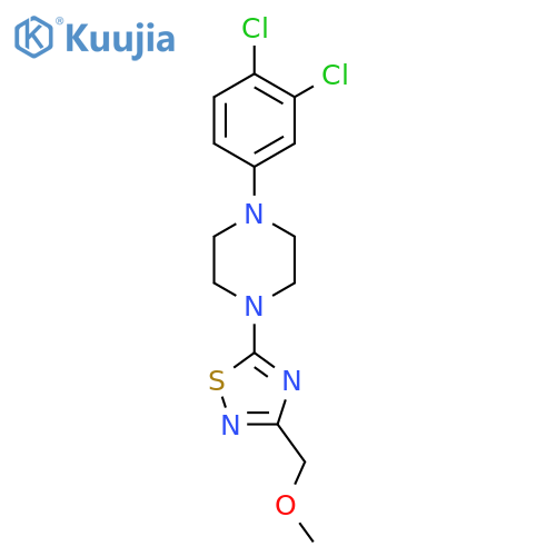 1-(3,4-Dichlorophenyl)-4-[3-(methoxymethyl)-1,2,4-thiadiazol-5-yl]piperazine structure