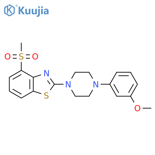 4-Methanesulfonyl-2-[4-(3-methoxyphenyl)piperazin-1-yl]-1,3-benzothiazole structure
