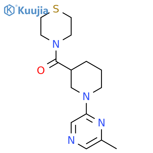 4-[1-(6-Methylpyrazin-2-yl)piperidine-3-carbonyl]thiomorpholine structure