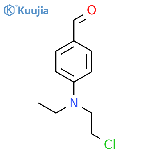 p-(2-Chloroethyl)ethylamino-benzaldehyde structure