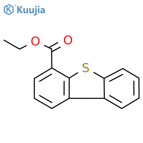 4-​Dibenzothiophenecarb​oxylic acid, ethyl ester structure