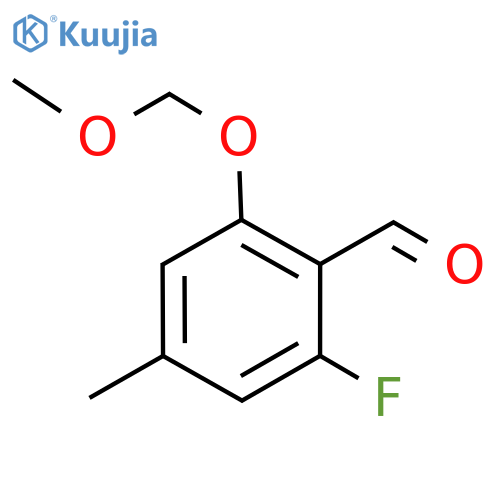 Benzaldehyde, 2-fluoro-6-(methoxymethoxy)-4-methyl- structure