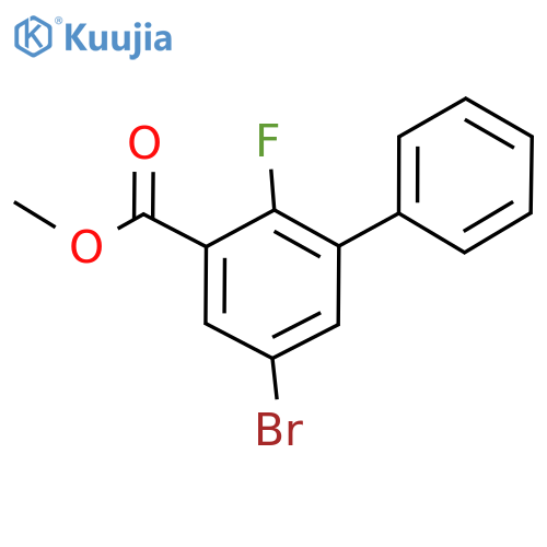 [1,​1'-​Biphenyl]​-​3-​carboxylic acid, 5-​bromo-​2-​fluoro-​, methyl ester structure