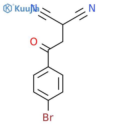 2-(2-(4-Bromophenyl)-2-oxoethyl)malononitrile structure