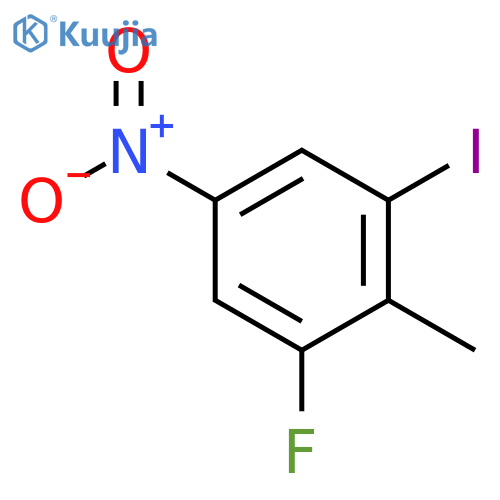 1-FLUORO-3-IODO-2-METHYL-5-NITROBENZENE structure