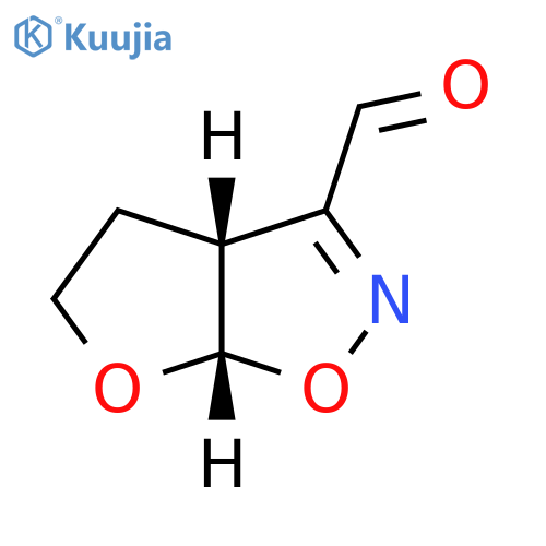 (3aR,6aS)-3a,4,5,6a-Tetrahydrofuro[3,2-d]isoxazole-3-carboxaldehyde structure