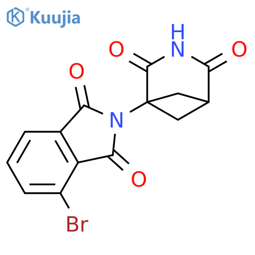 4-bromo-2-{2,4-dioxo-3-azabicyclo3.1.1heptan-1-yl}-2,3-dihydro-1H-isoindole-1,3-dione structure